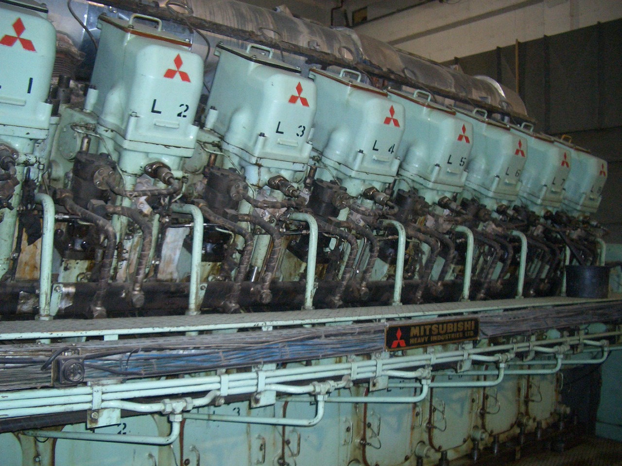 Sold mitsubishi 16KU30 hfo diesel engine plant