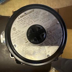 Close-up of a Det-tronics STB1A2MW Model STB Sensor Termination Boxes Separation Kit label, showing technical specs, safety warnings, certification logos, and model info on a metallic surface with bolts along the edges.